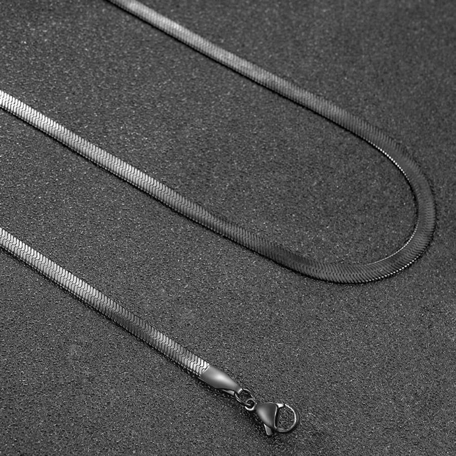 Men's luxury snake chain full stainless steel