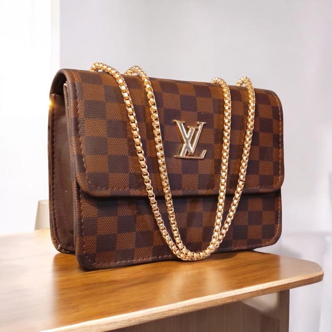 Stylish women's Brown PU leather crossbody bag