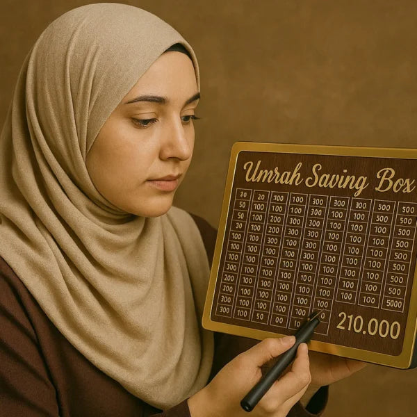 Umarh Saving Box-Save Rs.210000 High Quality Wooden Money Box For Daily Saving
