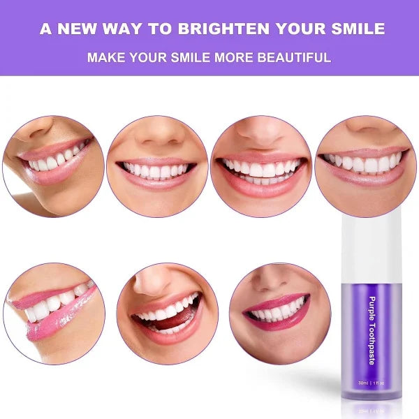 ✨ HiSmile V34 Purple Teeth Whitening Serum – Instant Stain Removal & Brighter Smile 💜😊
