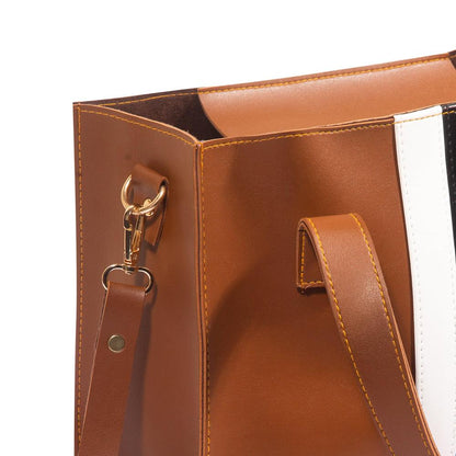 Women's pu leather plain hand bag
