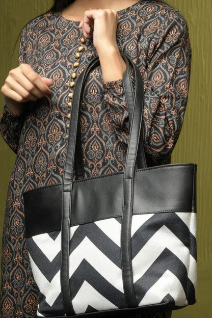 Women's Rexine Textured Tote Bag