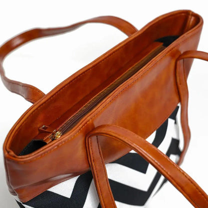 Women's Rexine Textured Tote Bag