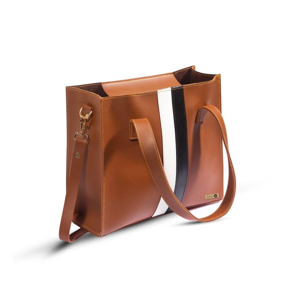 Women's pu leather plain hand bag