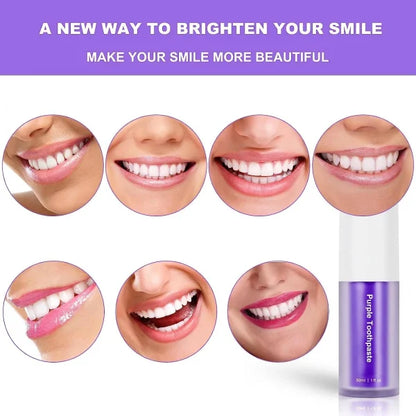 ✨ HiSmile V34 Purple Teeth Whitening Serum – Instant Stain Removal & Brighter Smile 💜😊