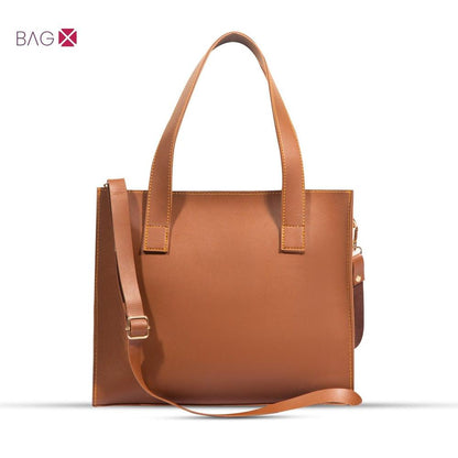 Women's pu leather plain hand bag